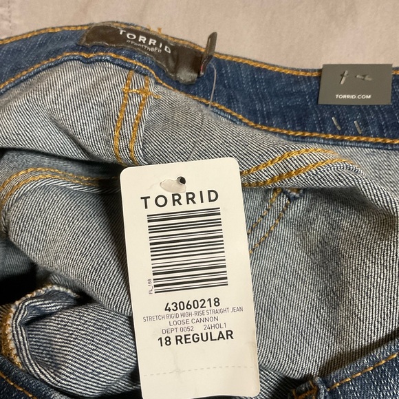 Torrid Stretch Rigid High Rise Straight Jeans - Picture 5 of 12